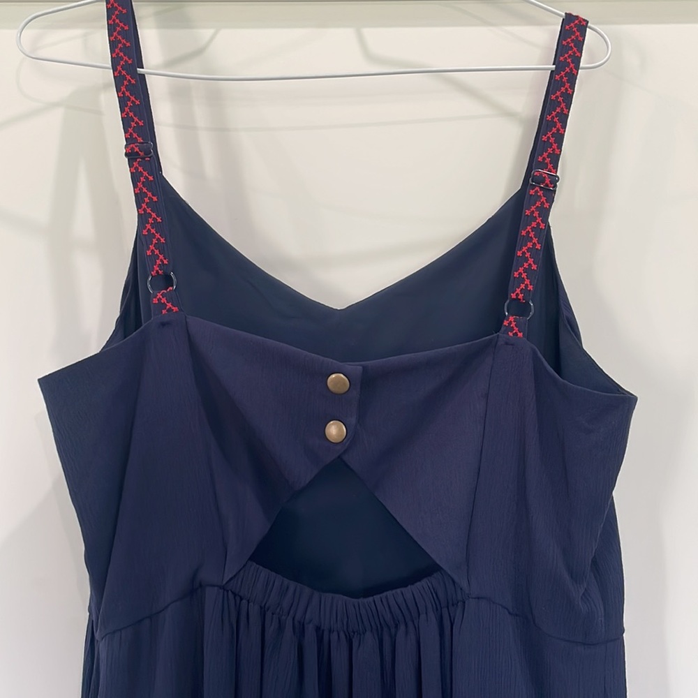 Market & Spruce navy blue sundress size large - Picture 3 of 6